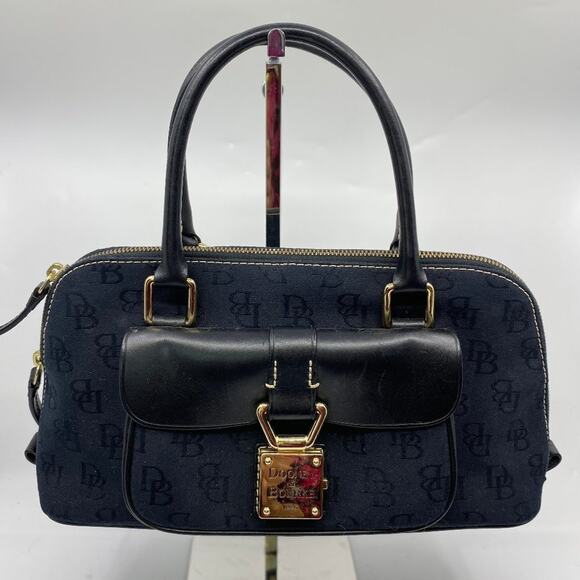 Dooney & Bourke Black Large Leather Shoulder Bag - Picture 5 of 9